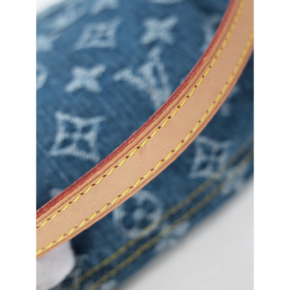 Louis Vuitton Denim Mini Pleaty Shoulder Bag Blue - Picture 5 of 9